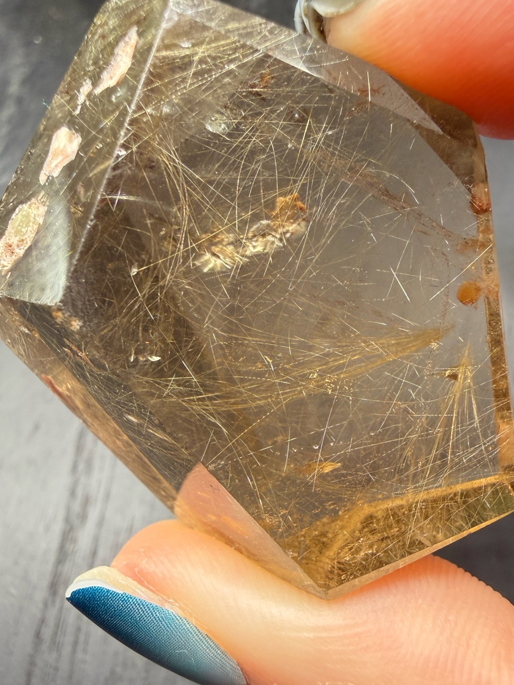 Smoky Rutile With Garden Quartz Freeform - Picture 9 of 12